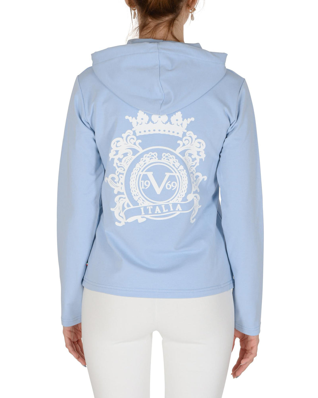 Light Blue Hoodie by 19V69 Italia - L