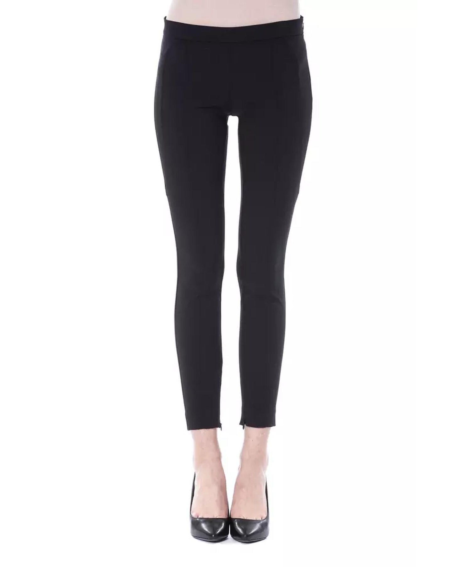 Lateral Closure Skinny Pants with Frontal Application 38 IT Women