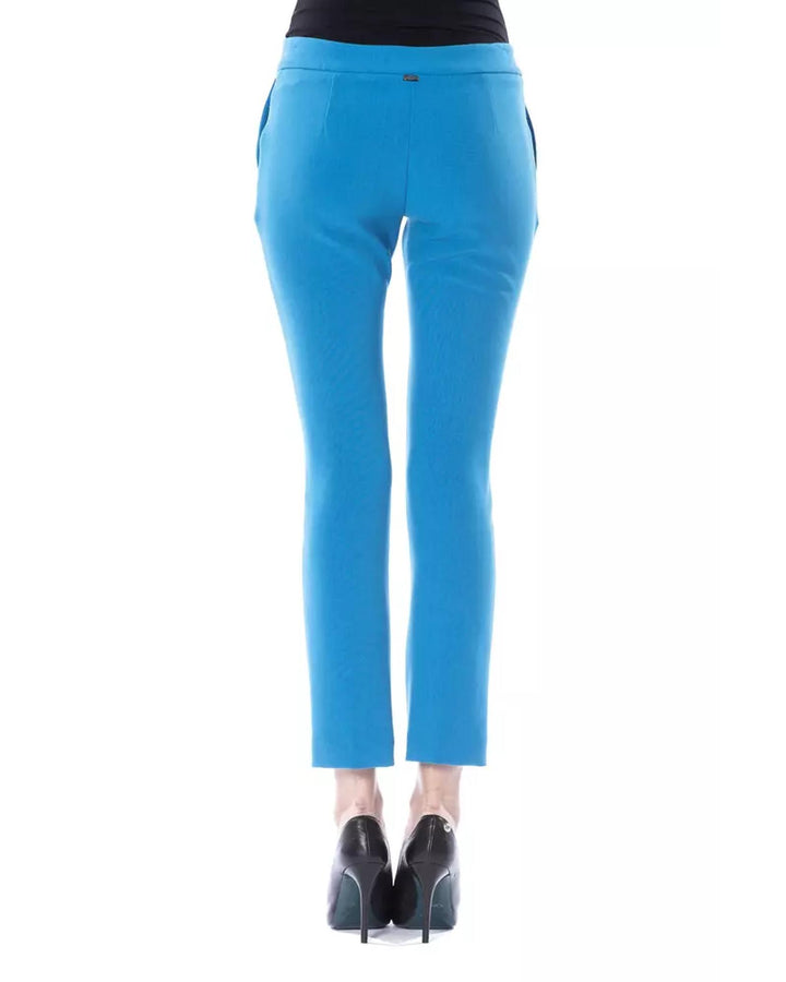 Lateral Closure Skinny Pants with Frontal Application 40 IT Women