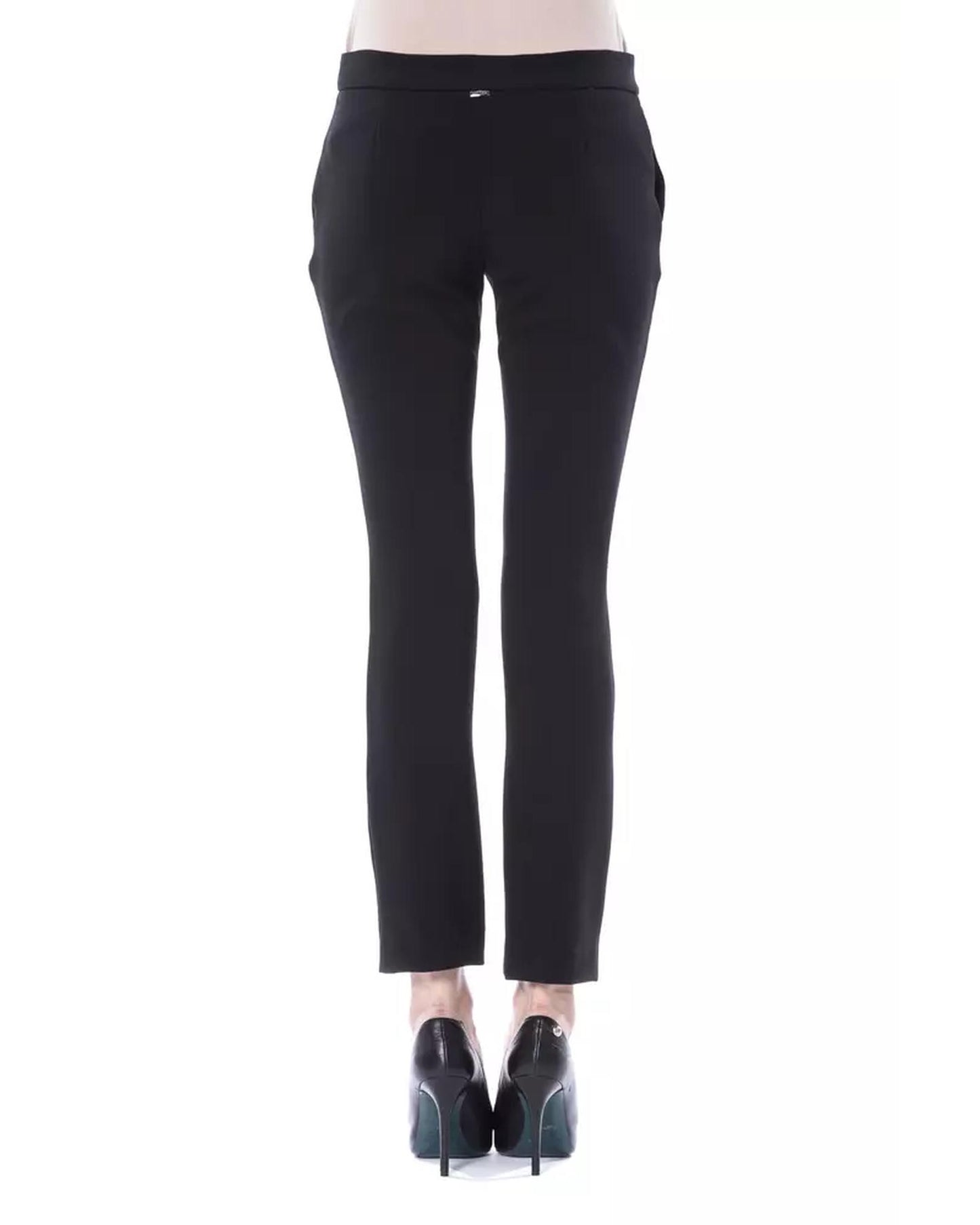 Lateral Closure Skinny Pants with Frontal Application 38 IT Women