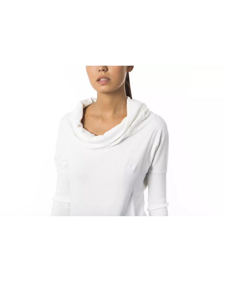 Open Collar Long Sleeve Pullover M Women