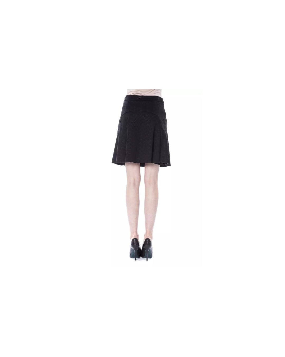 Black Leather Mini Skirt W42 US Women