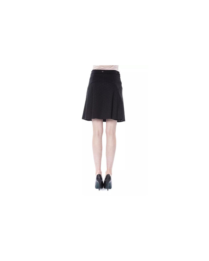 Black Leather Mini Skirt W46 US Women