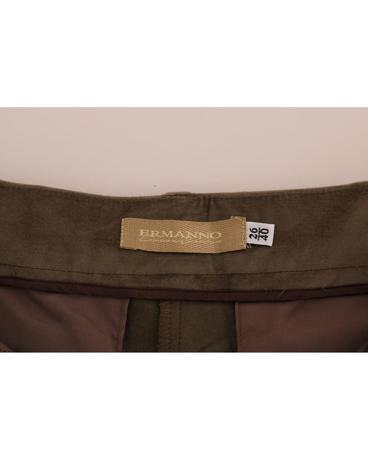 100% Authentic ERMANNO SCERVINO Logo Bermuda Shorts 40 IT Women