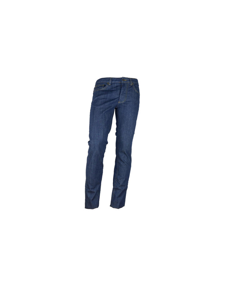 Regular Fit Denim with Embroidered Patch 46 IT Men