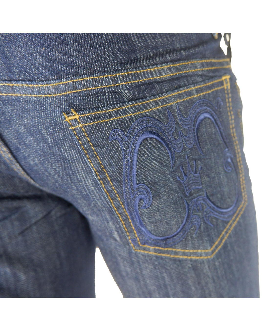 Regular Fit Denim with Embroidered Patch 46 IT Men