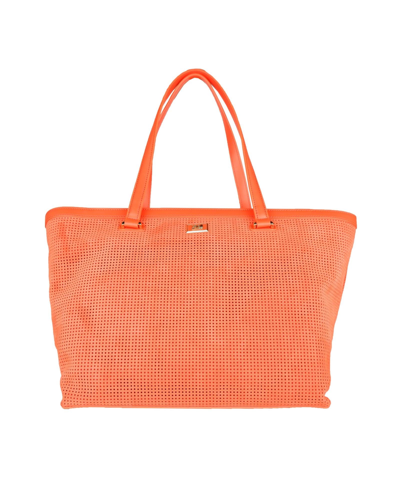 Perforated Squares Texture Handbag with Unique Zipped Compartment One Size Women