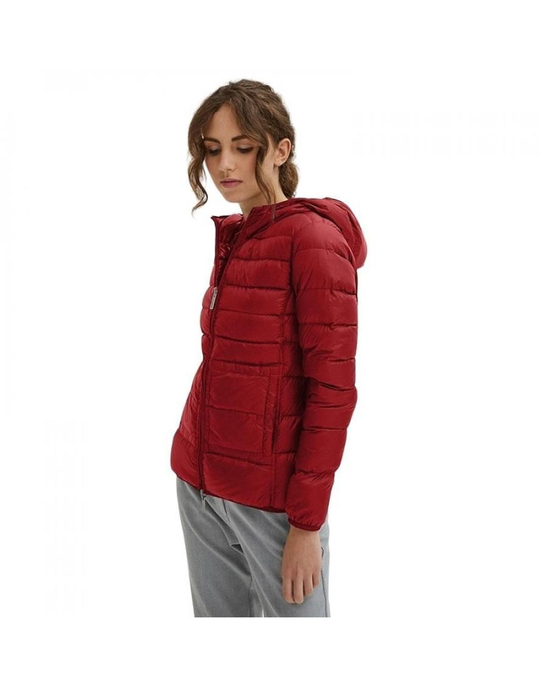 Centogrammi Short Down Jacket with Ultra Light Hood L Women