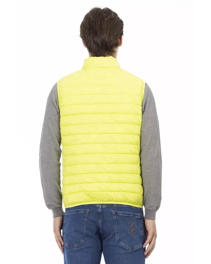 Sleeveless Down Jacket with Functional Pockets and Zipper Detailing 2XL Men