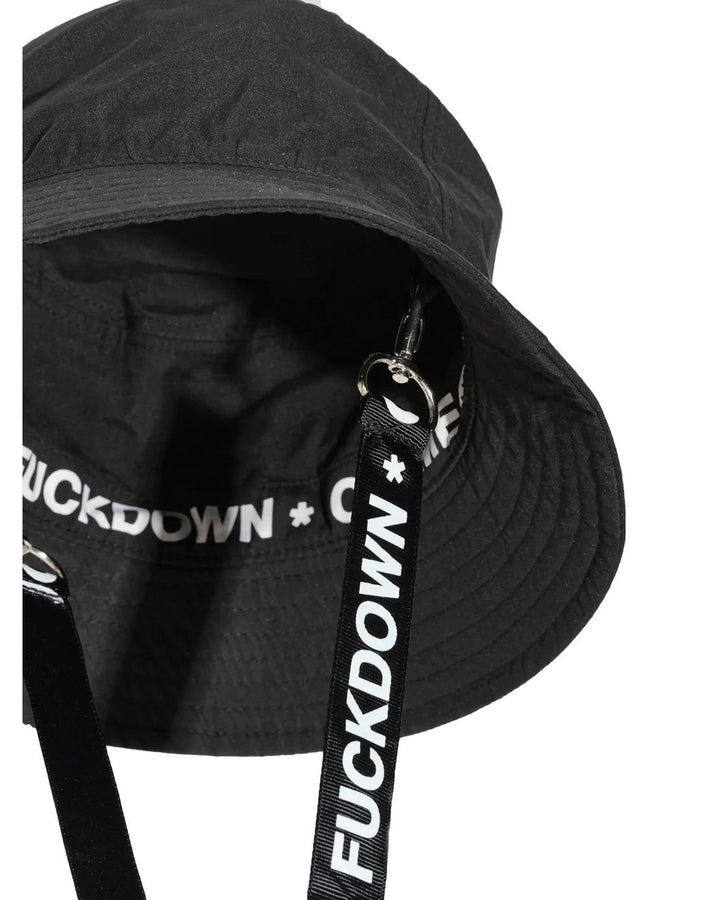 Comme Des Fuckdown Fisherman Hat with Logo Stitching and Print One Size Men