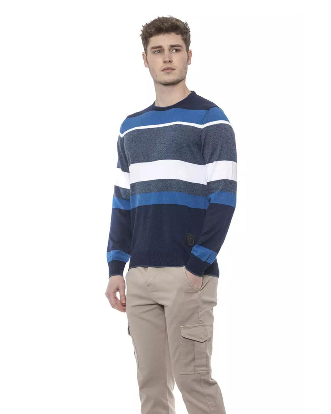 Striped Crewneck Sweater M Men