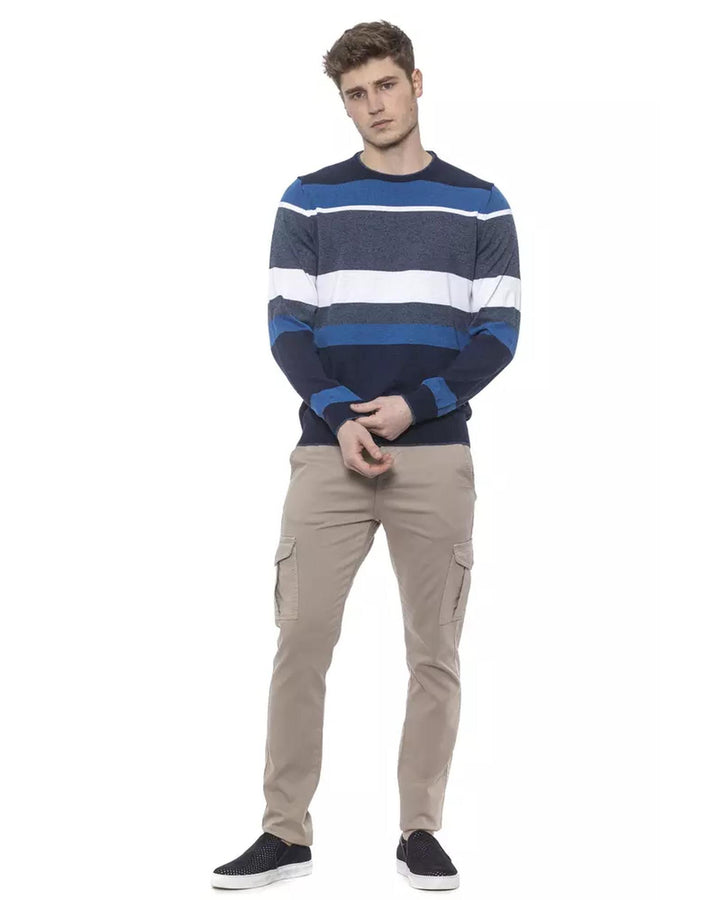 Striped Crewneck Sweater M Men