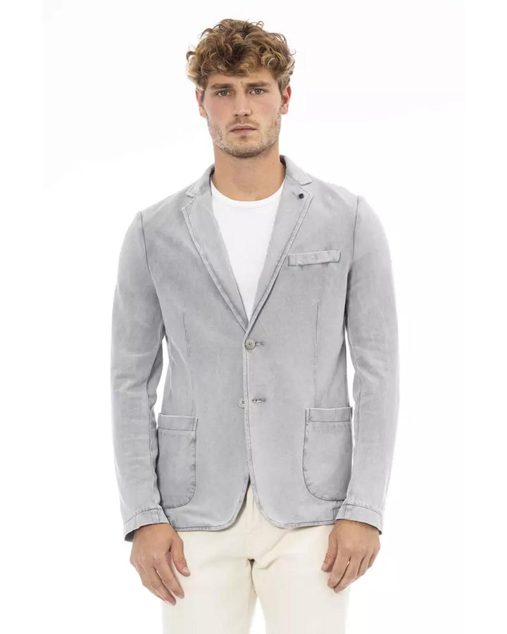 Button Closure Jacket with Front Pockets 48 IT Men