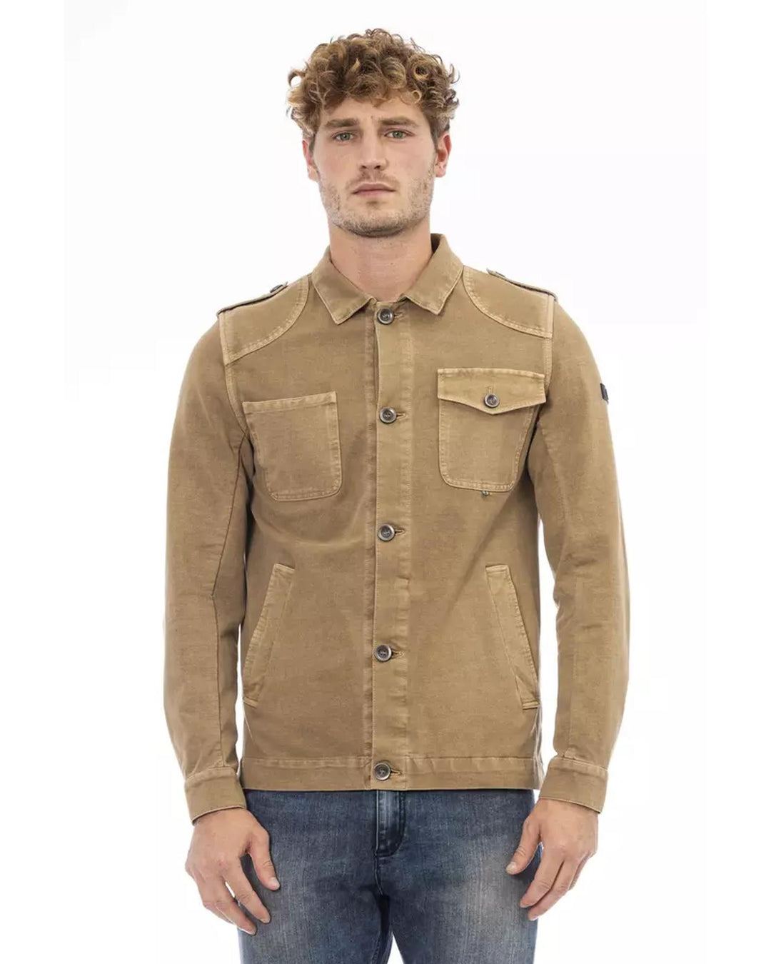 Convertible Jacket with Detachable Braces and Functional Pockets 48 IT Men