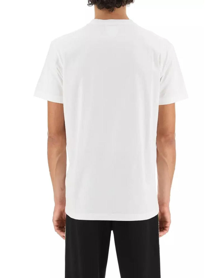 Cotton t-shirt with front print - Crew neck M Men