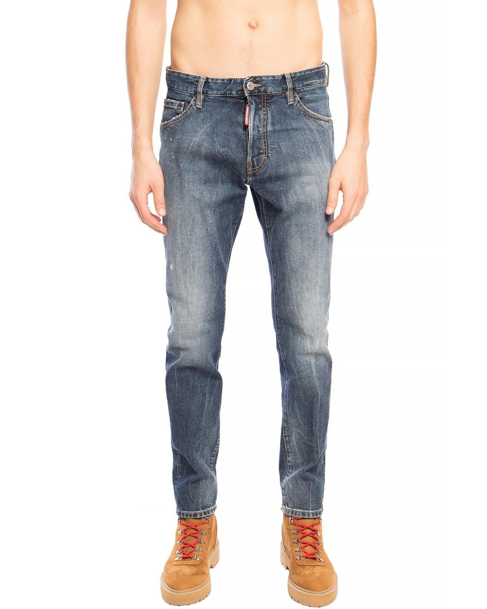 Distressed Navy Cool Guy Jean 48 IT Men