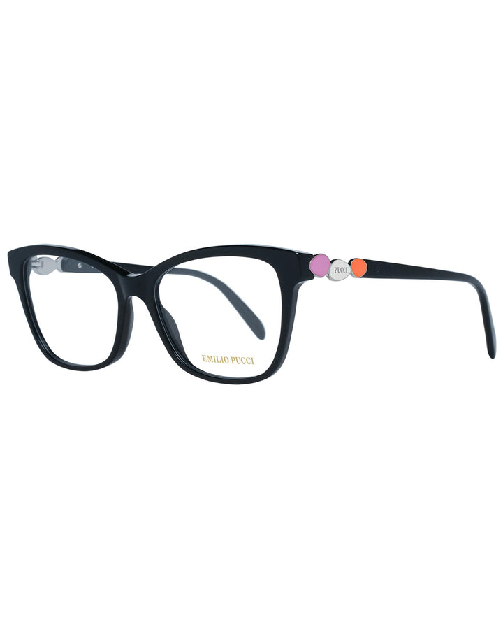 Black Trapezium Frame Glasses One Size Women