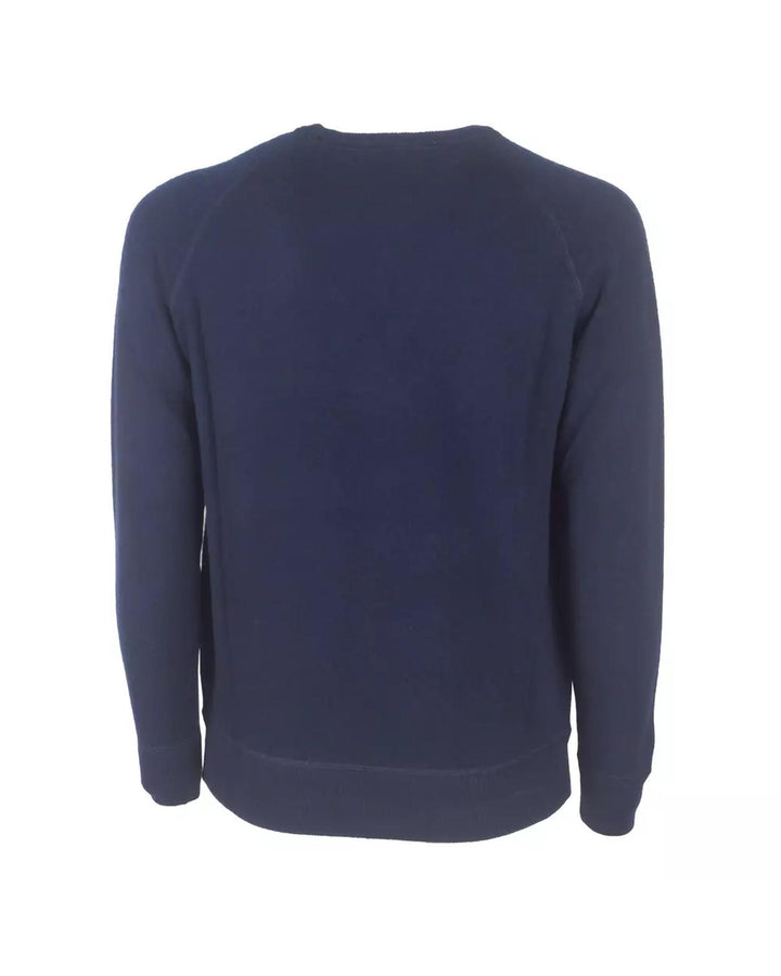 Pure Cashmere Raglan Sweater - Slim Fit - Dark Blue 52 IT Men