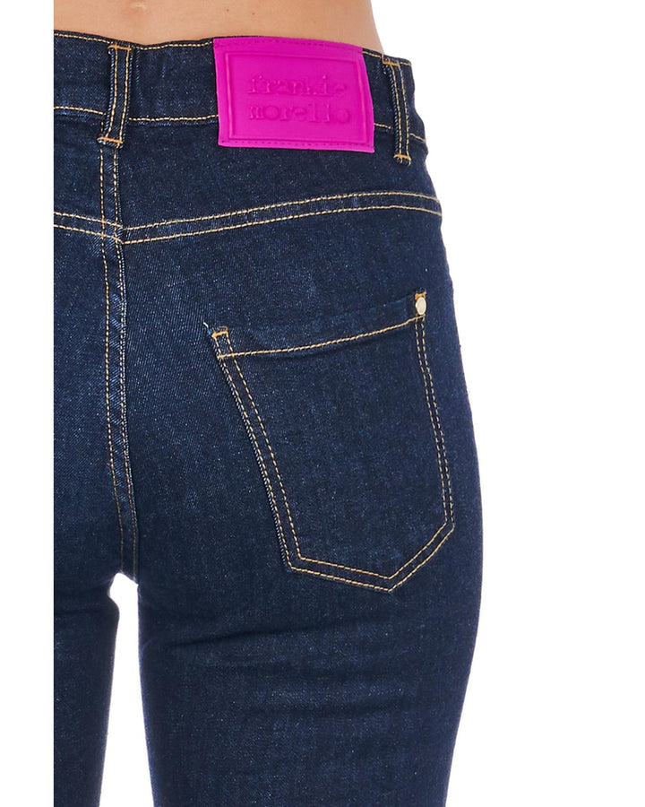 Multi-pocket Denim Jeans with Front Closure W25 US Women