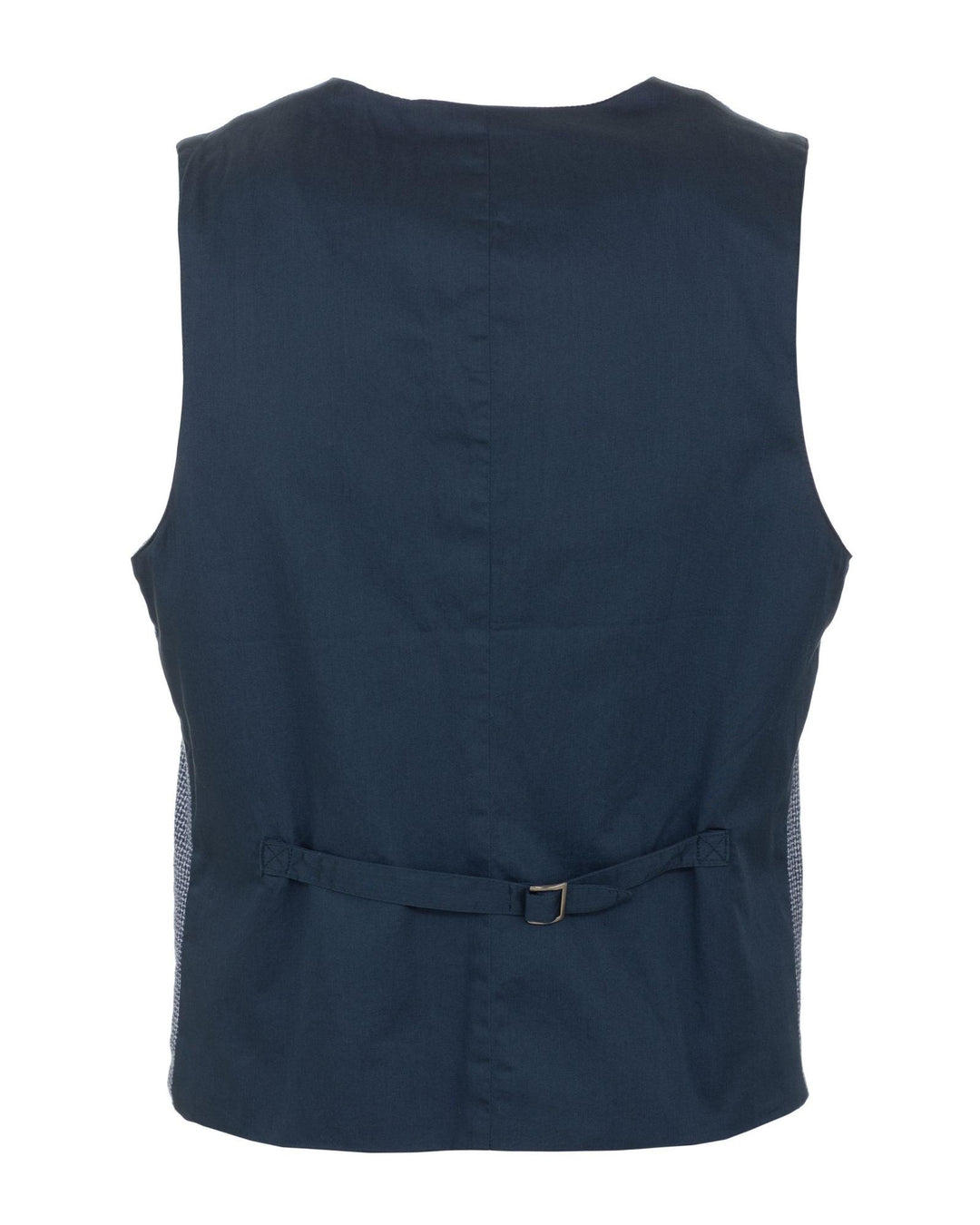 Abstract Motif Stitched Cotton Vest with Button Closure M Men