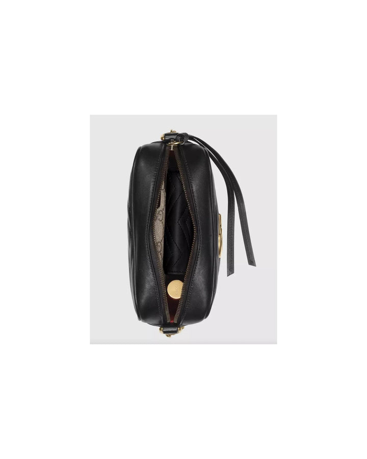 Structured mini shoulder bag with chain design and GG motif One Size Women