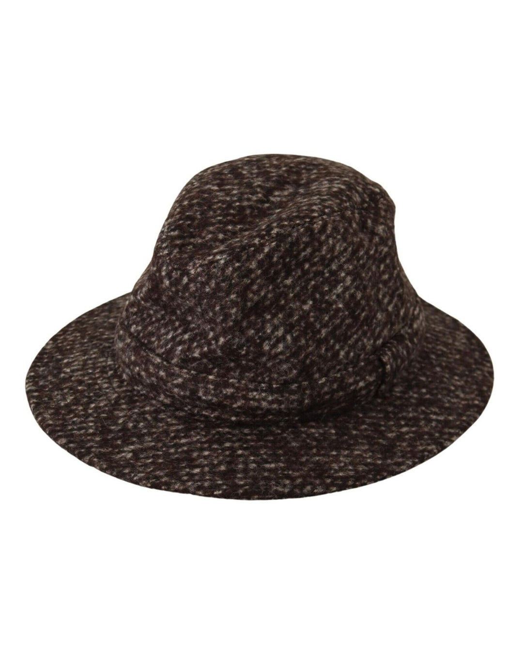 Authentic Dolce & Gabbana Gray Melange Tweed Hat 57 cm Women