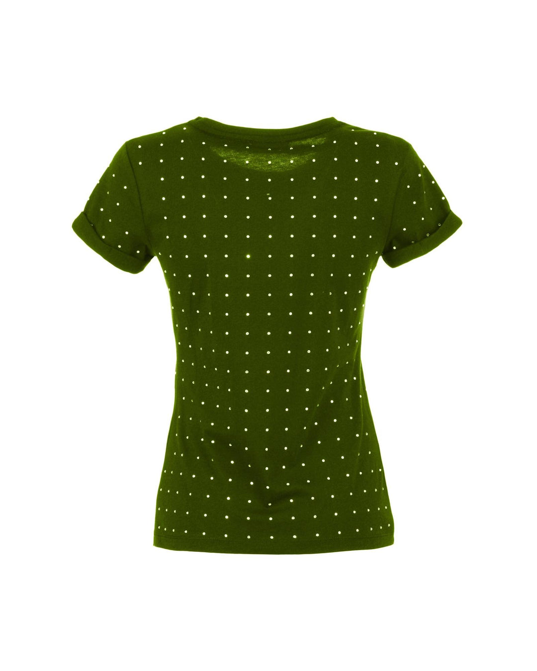 Green Army Strass Embellished T-Shirt XS Women