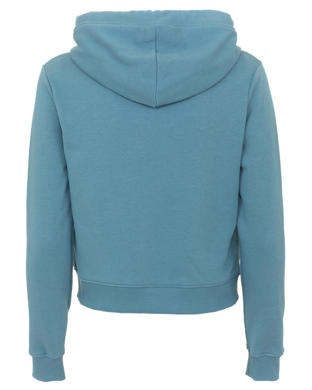 Cotton Hooded Zip-up Sweatshirt with Pockets L Women