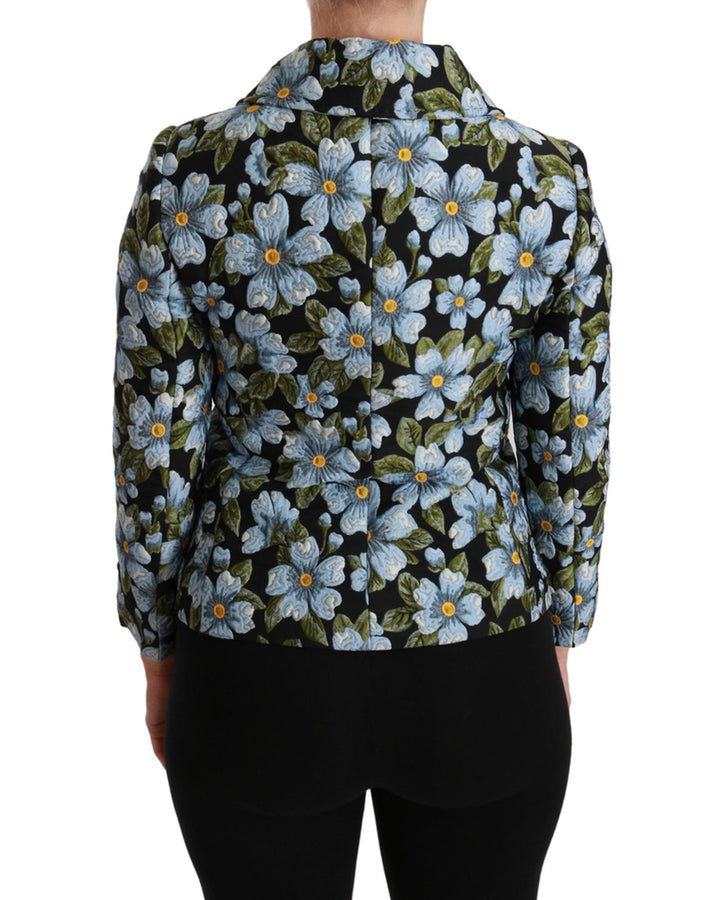 New Dolce & Gabbana Jacket with Floral Brocade Design 40 IT Women