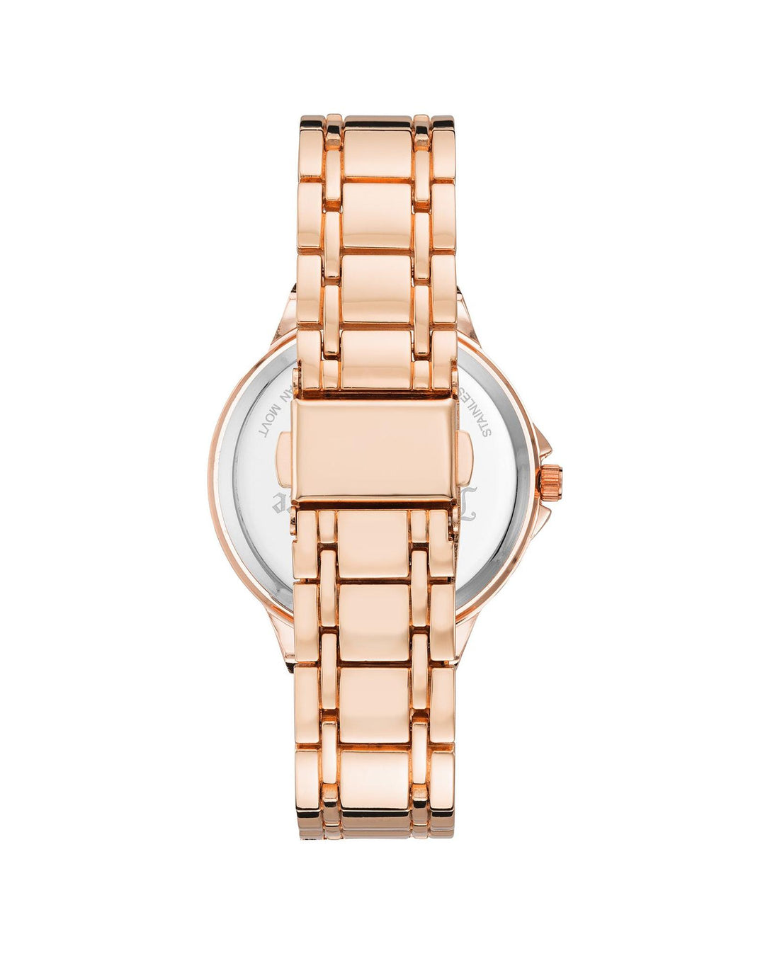 Rose Gold Fashion Watch with Rhine Stone Facing One Size Women