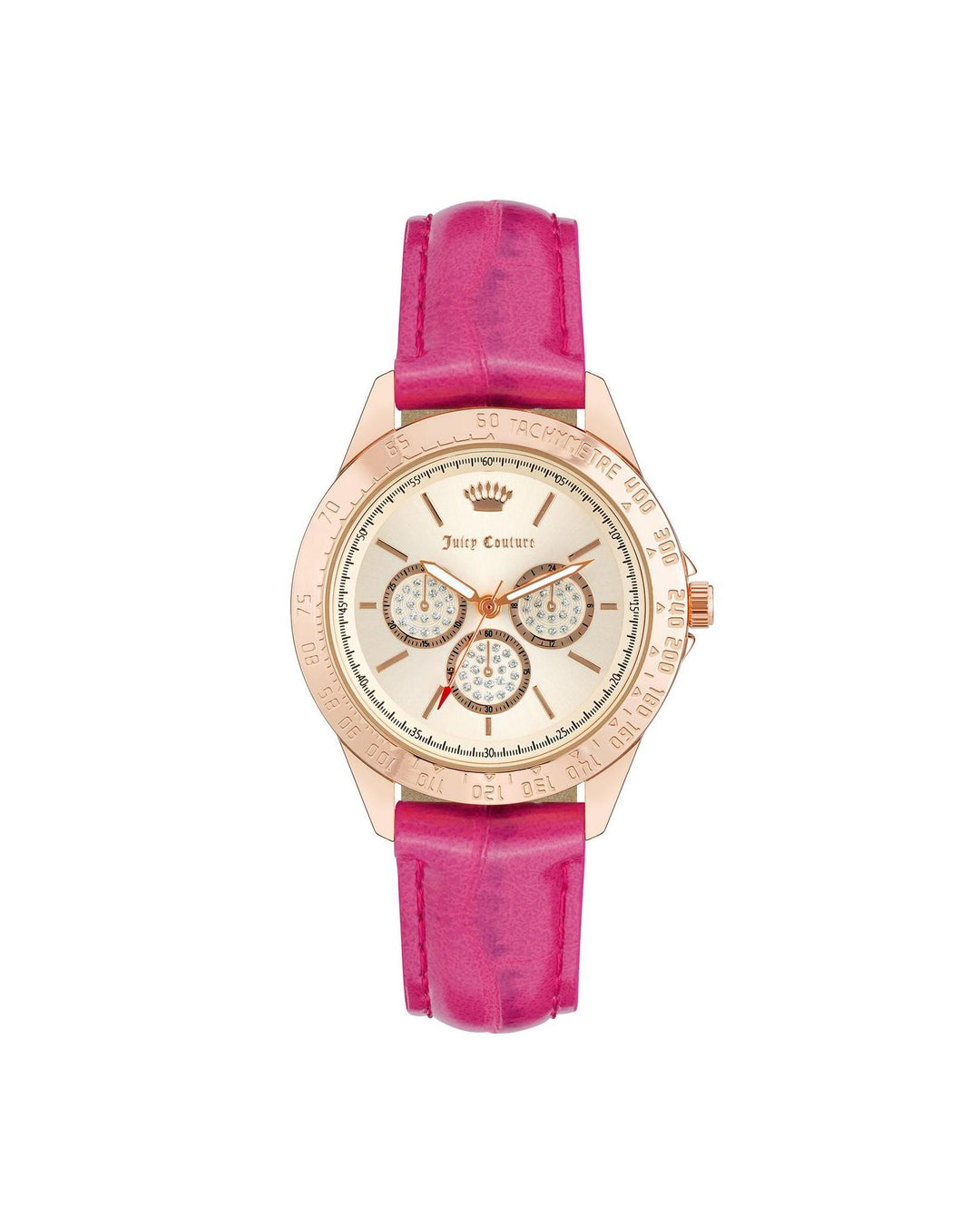 Rose Gold Fashion Analog Watch with Rhine Stone Facing One Size Women