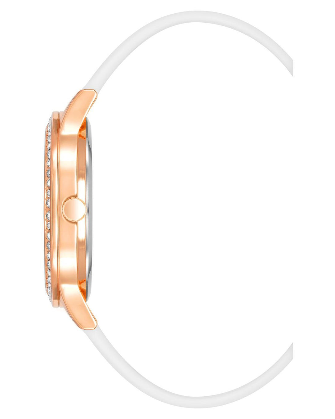 Rose Gold Analog Fashion Watch with Rhine Stone Facing One Size Women