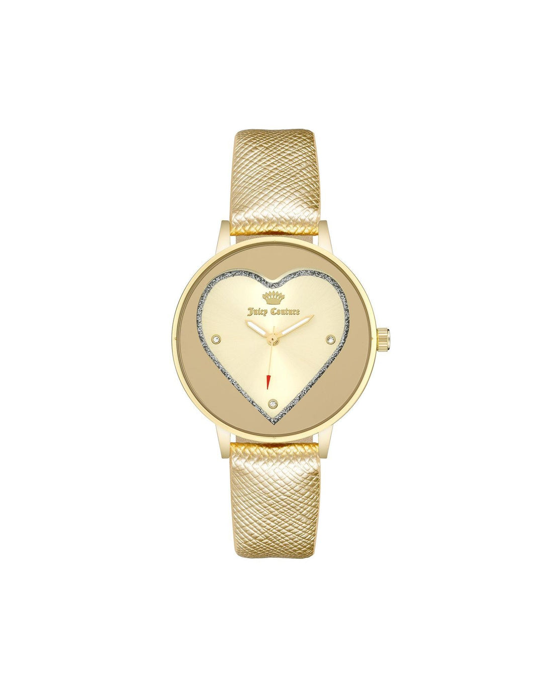 Gold Fashion Analog Watch with Rhine Stone Facing One Size Women