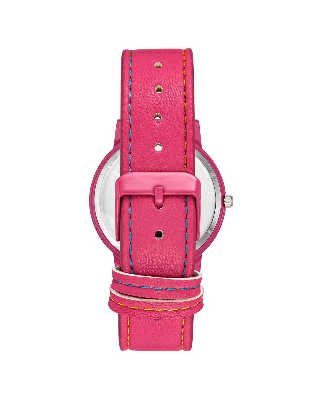 Womens Pink Analog Fashion Watch with Rhinestone Facing One Size Women