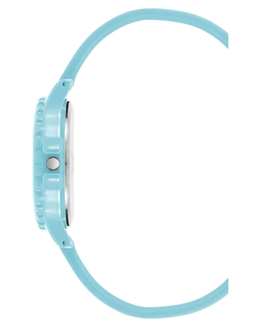 Blue Analog Fashion Watch with Rhine Stone Facing and Pin Buckle Closure One Size Women