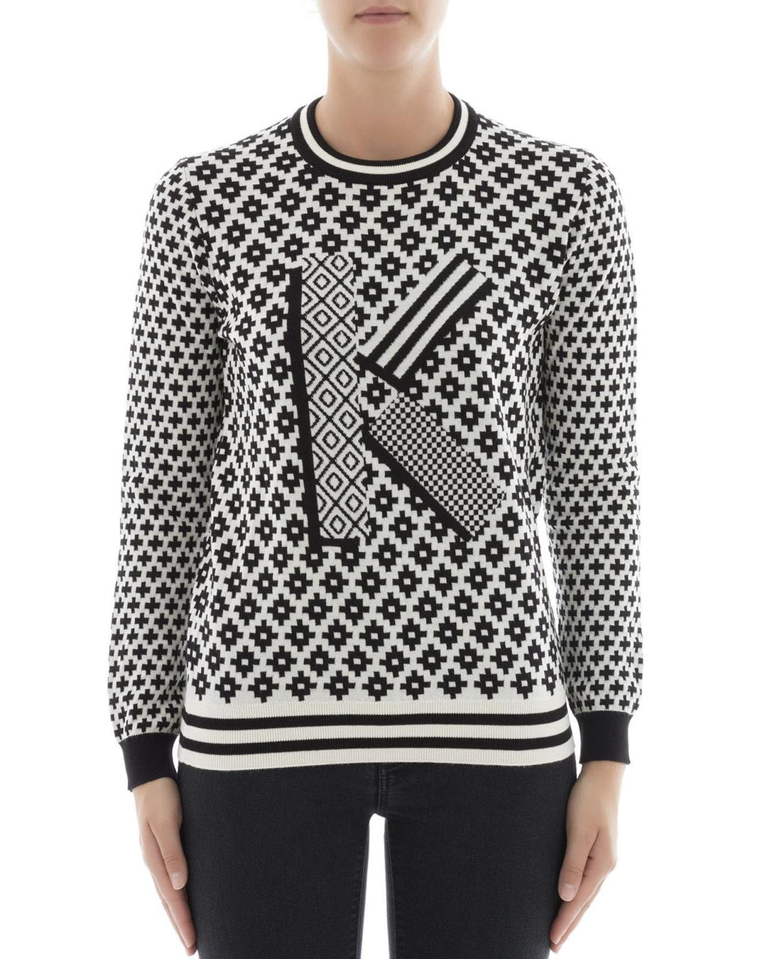 Iconic Kenzo Sweater with All-Over Design XL Women