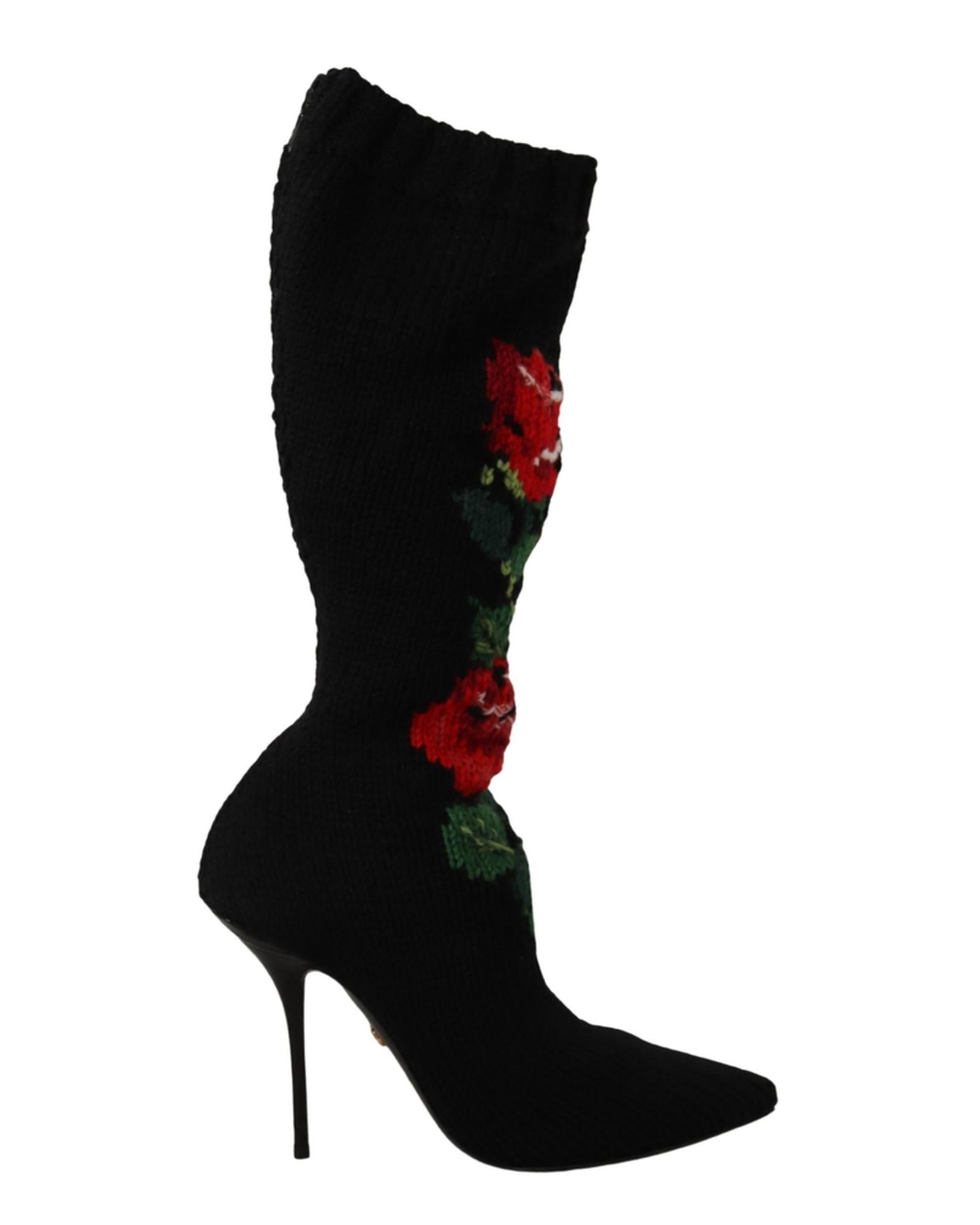 Dolce & Gabbana Stretch Socks Boots 37 EU Women