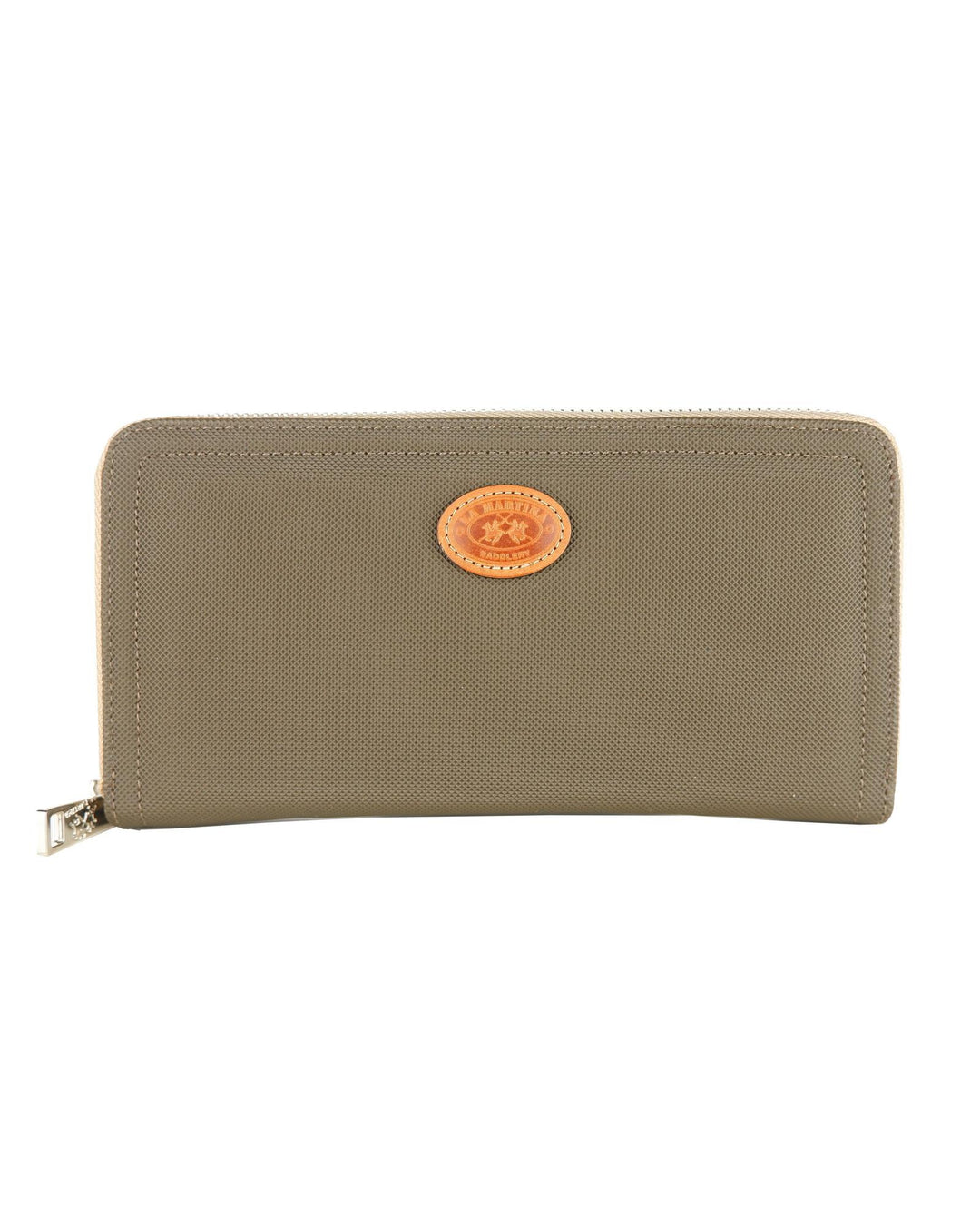 La Martina Double Zip Closure Purse with Logo Detail and Interior Card Holder One Size Women