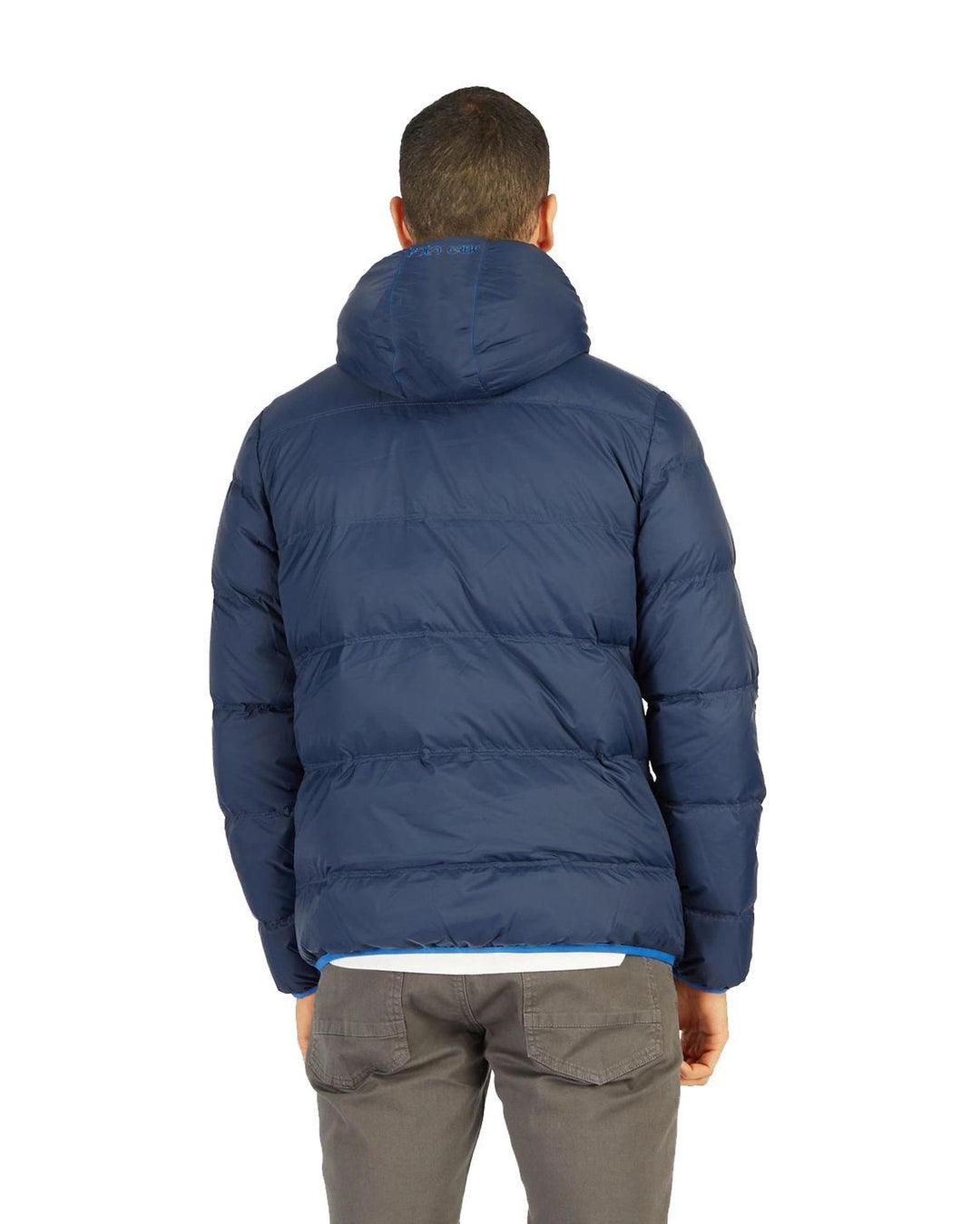 La Martina Padded Jacket with Front Zip Closure M Men