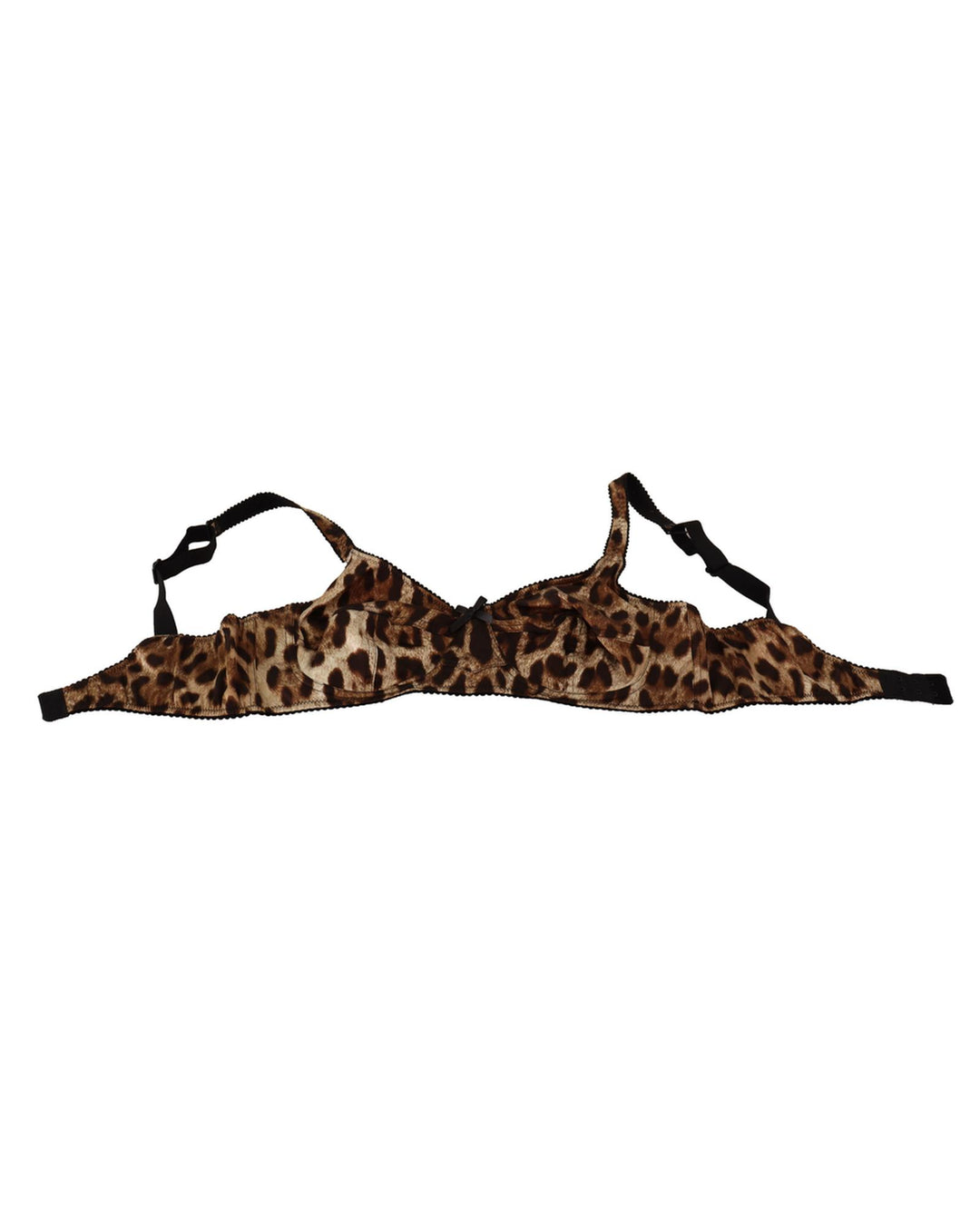 Brand New Dolce & Gabbana Leopard Print Silk Bra 2 IT Women