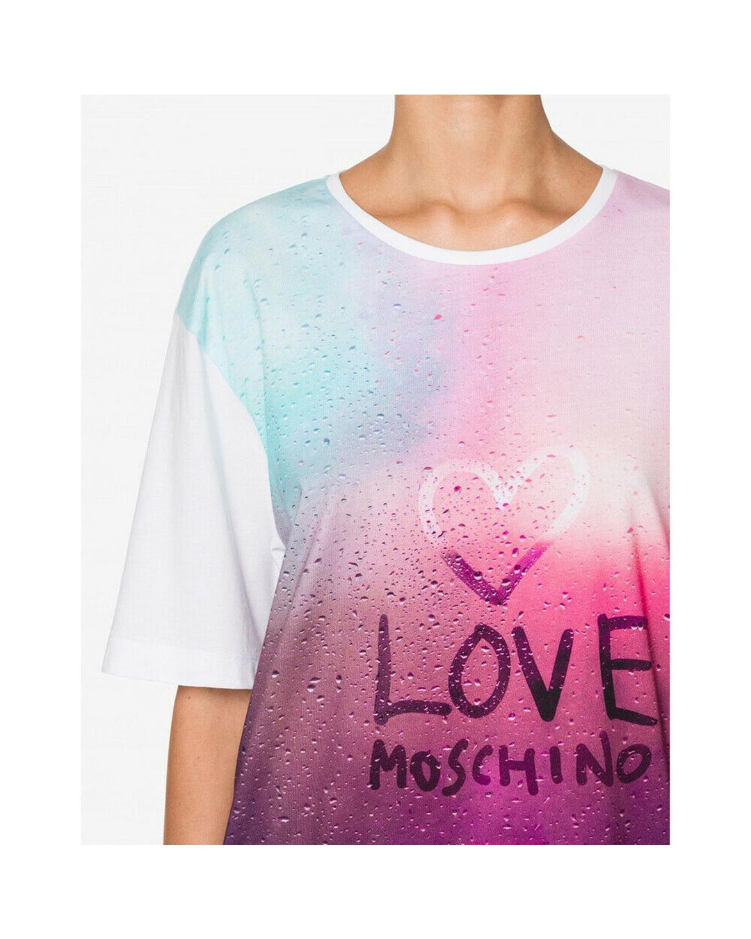 Love Moschino Logo Print Oversized T-Shirt 44 IT Women