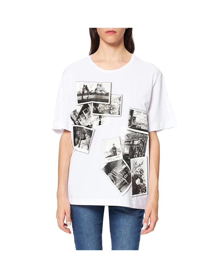 Oversized T-Shirt with Black and White Photo Print 44 IT Women