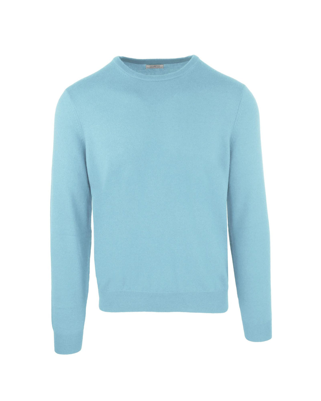 Sky Blue Cashmere and Wool Roundneck Sweatshirt M Men