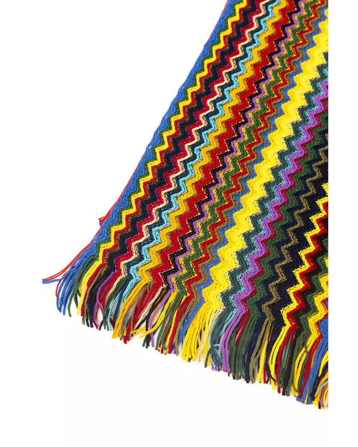 Fringed Geometric Fantasy Scarf One Size Men