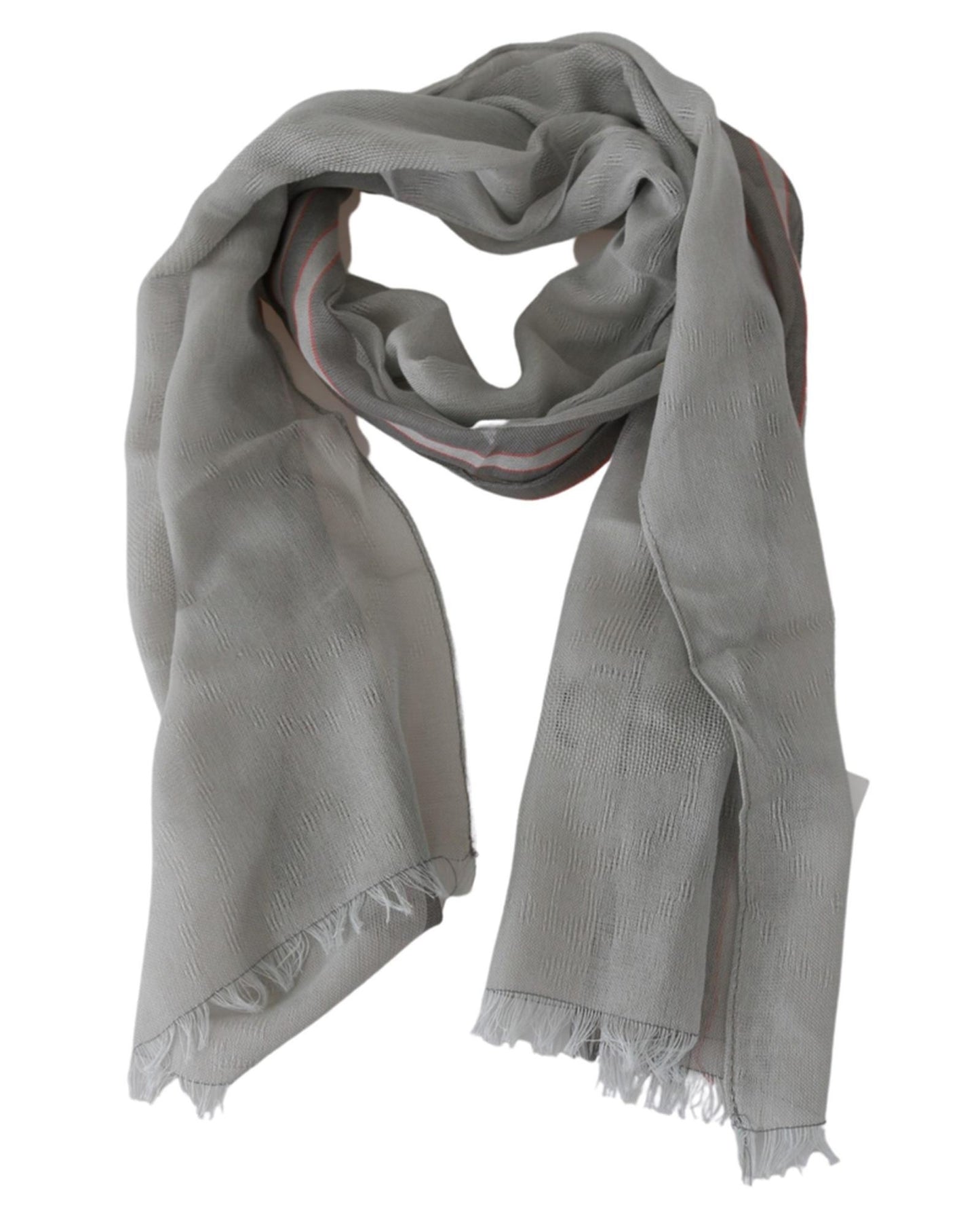 Cotton Mens Scarf with Logo Details One Size Men