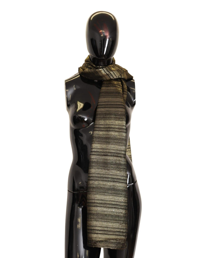 Metallic Silk Blend Womens Scarf One Size Women