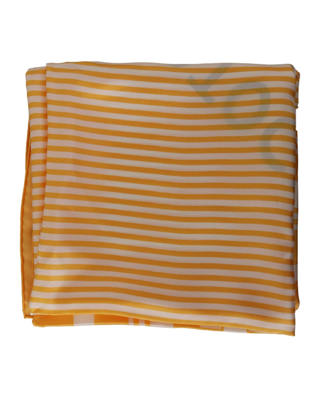 Striped Square Silk Scarf with Portocervo Print One Size Women