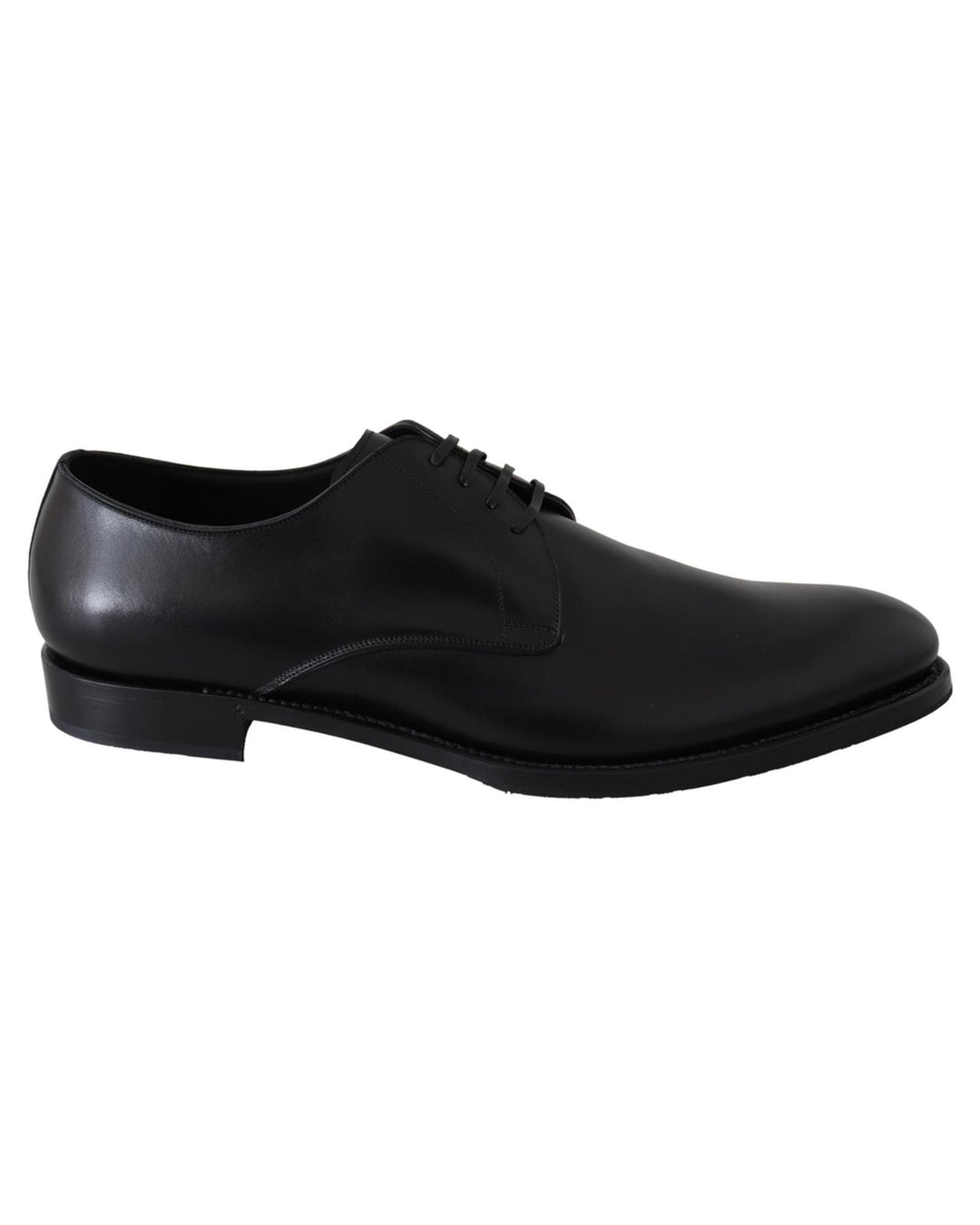 Handcrafted Black Leather Derby Dress Formal Shoes 40 EU Men