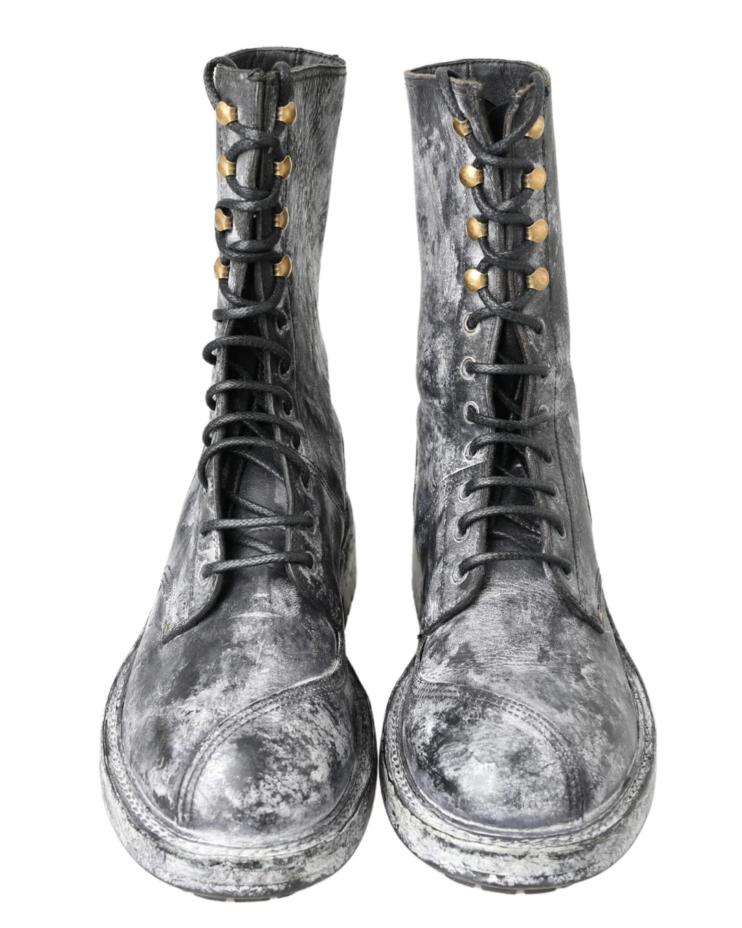 Gorgeous Dolce & Gabbana Lace Up Boots with Logo Details 40 EU Men