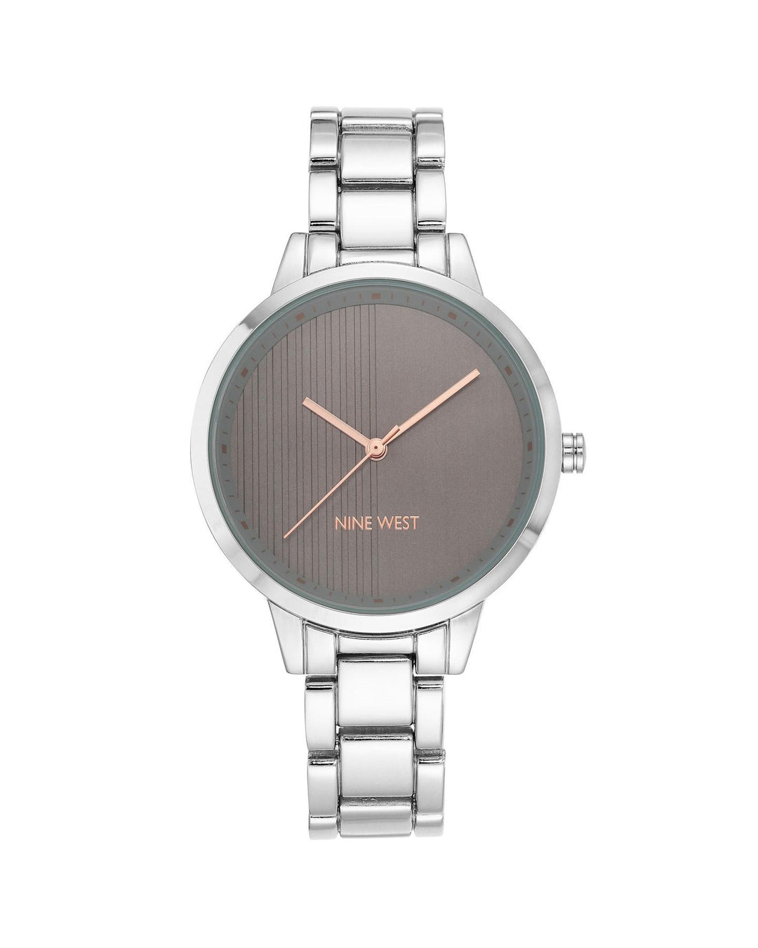 Silver Fashion Quartz Watch with Folding Clasp One Size Women